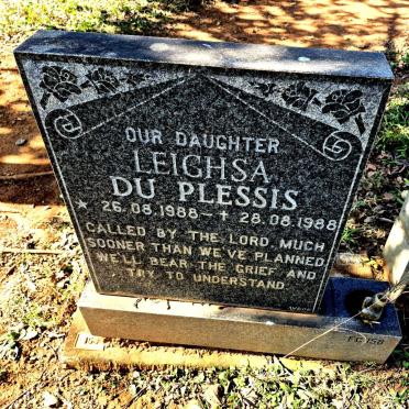 PLESSIS Leighsa, du 1988-1988