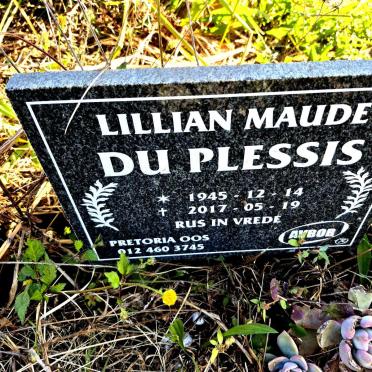 PLESSIS Lillian Maude, du 1945-2017
