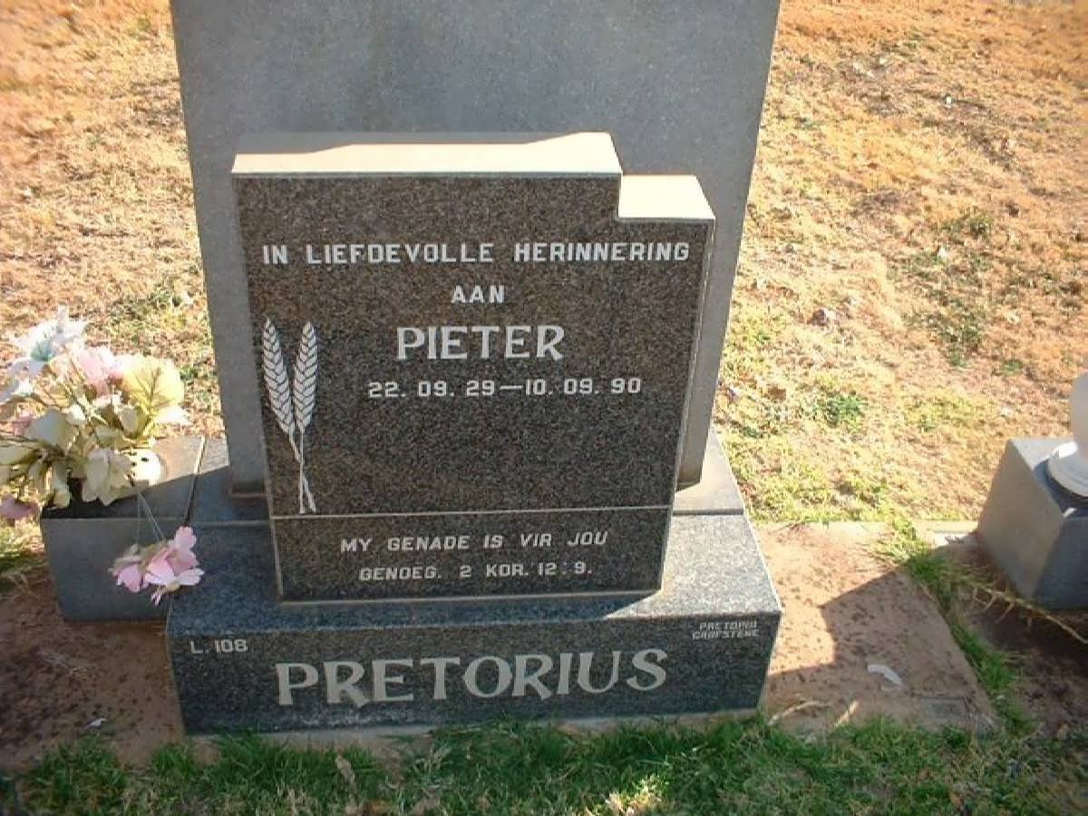 PRETORIUS Pieter 1929-1990 