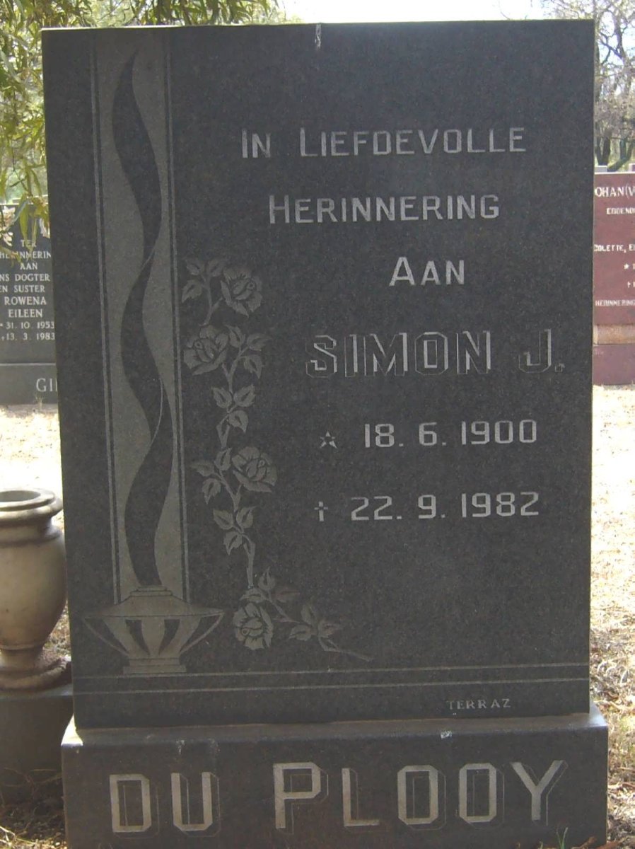 PLOOY Simon J., du 1900-1982