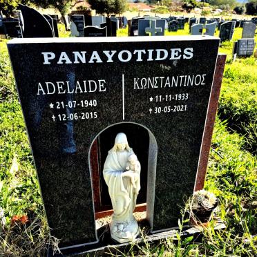 PANAYOTIDES Constantine 1933-2021 & Adelaide 1940-2015
