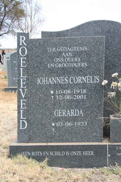 ROELEVELD Johannes Cornelis 1918-2001 &amp; Gerarda 1923-