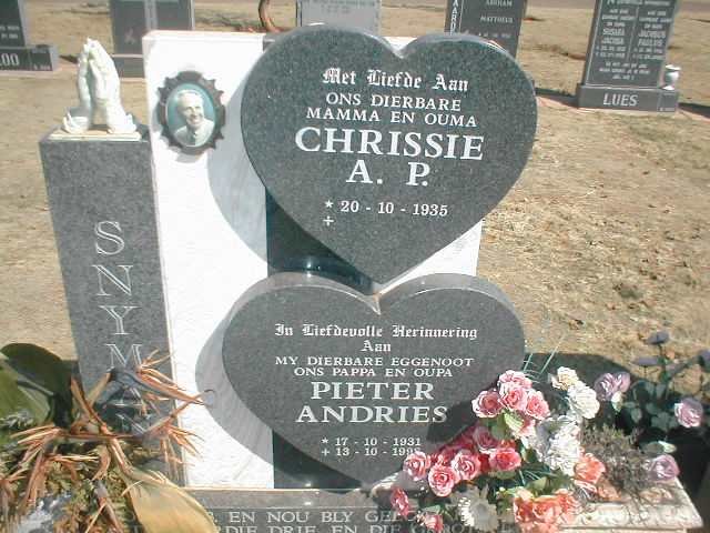 SNYMAN Pieter Andries 1931-19?? &amp; A.P. 1935-