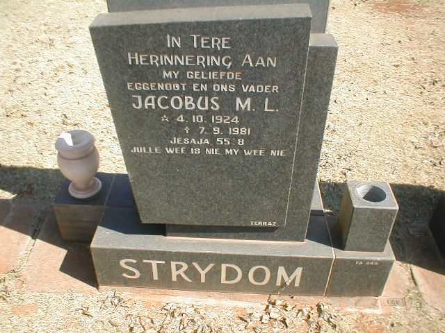 STRYDOM Jacobus M.L. 1924-1981
