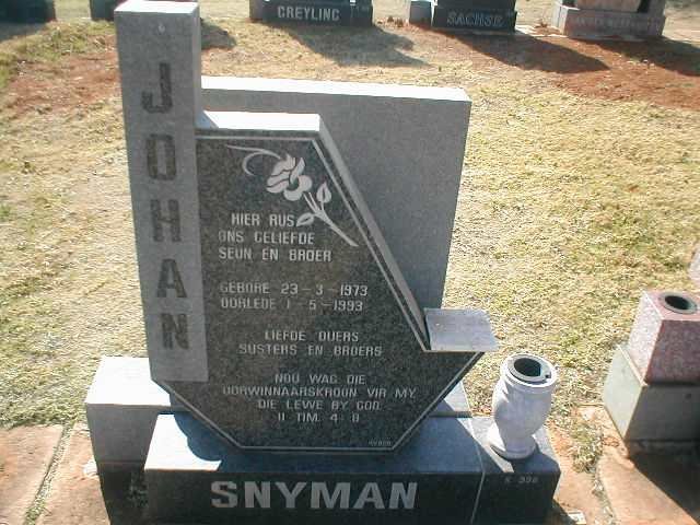 SNYMAN Johan 1973-1993