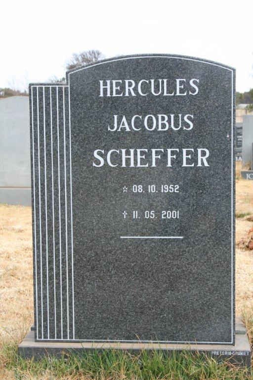 SCHEFFER Jacobus 1952-2001
