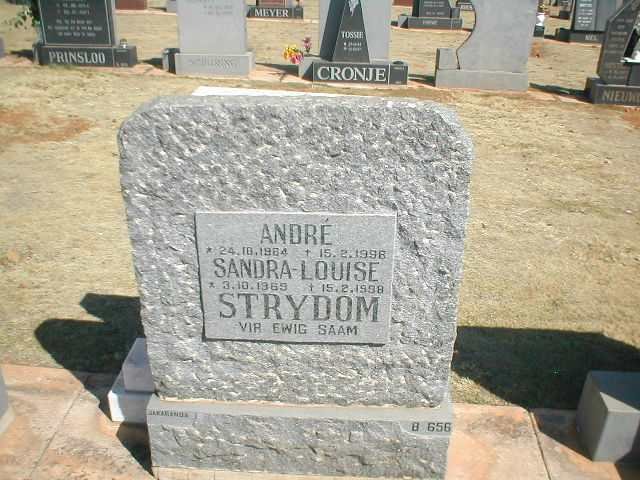 STRYDOM André 1964-1998 &amp; Sandra-Louise 1969-1998