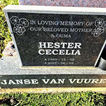 VUUREN Hester Cecelia, Janse van 1940-2017
