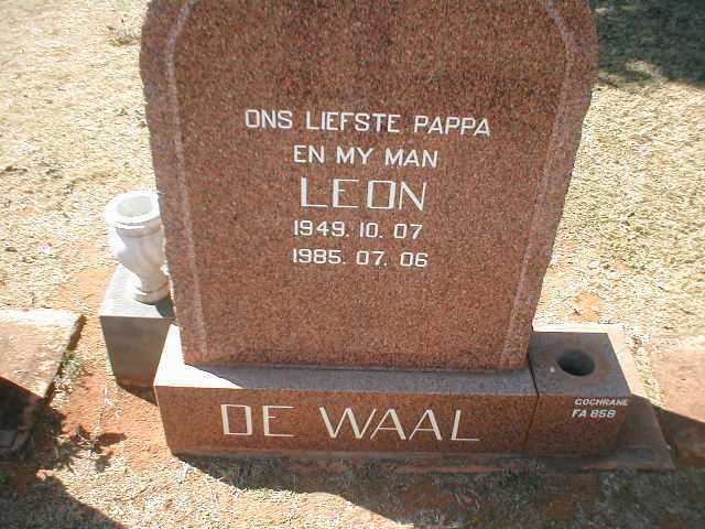 WAAL Leon, de 1949-1985