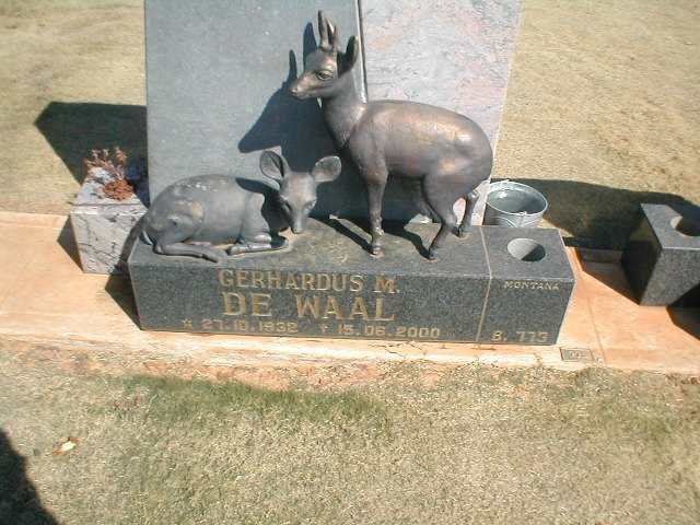 WAAL Gerhardus M., de 1932-2000