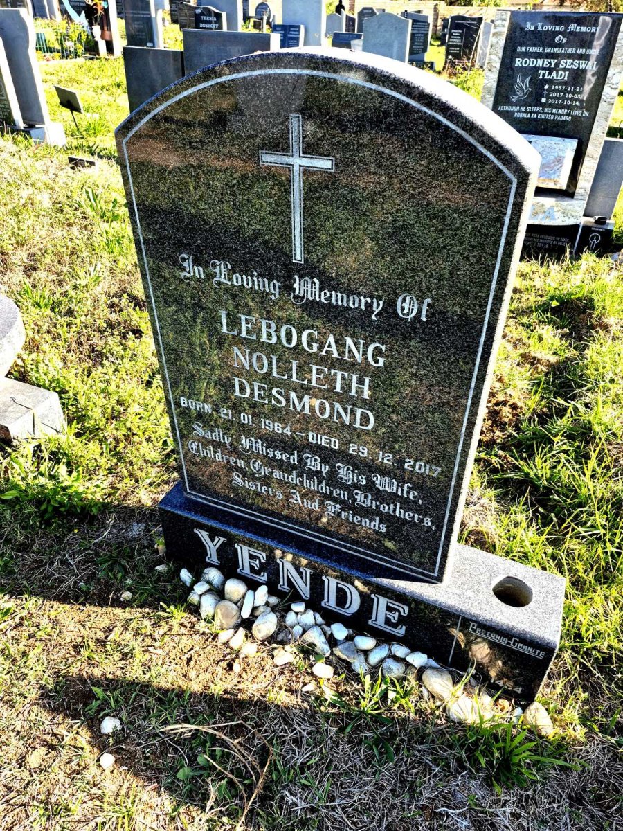 YENDE Lebogang Nolleth Desmond 1964-2017