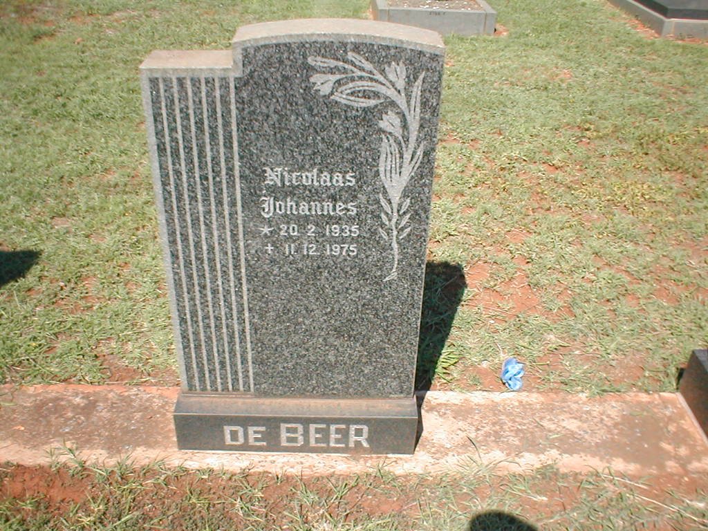 BEER Nicolaas Johannes 1935-1975