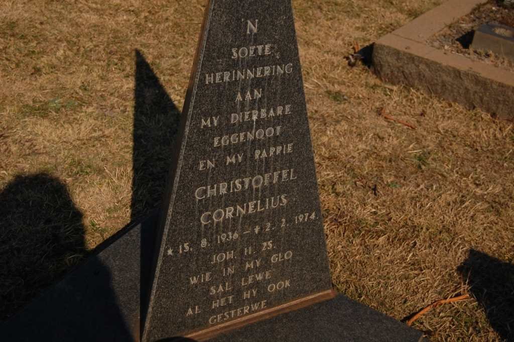 BULTER Christoffel Cornelius 1936-1974