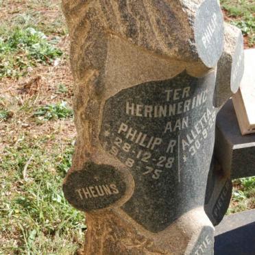 BOTHA Philip R. 1928-1975 &amp; Alletta 1929-