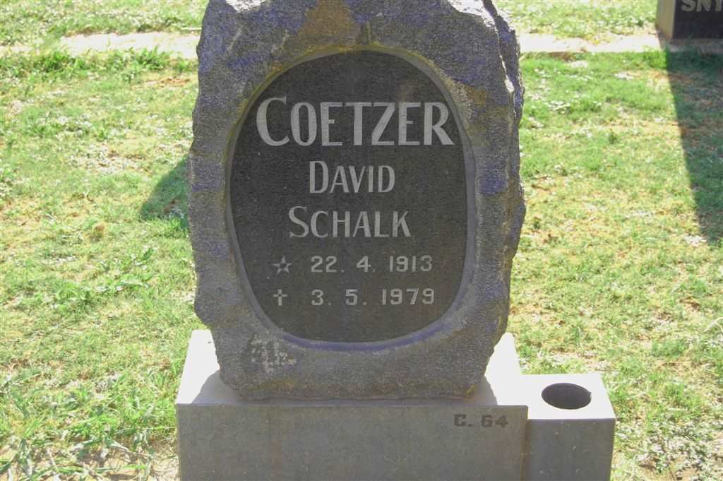 COETZER David Schalk 1913-1979