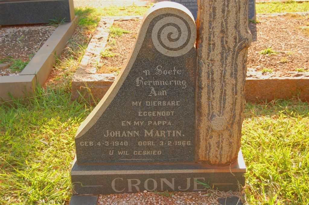 CRONJE Johann Martin 1940-1966