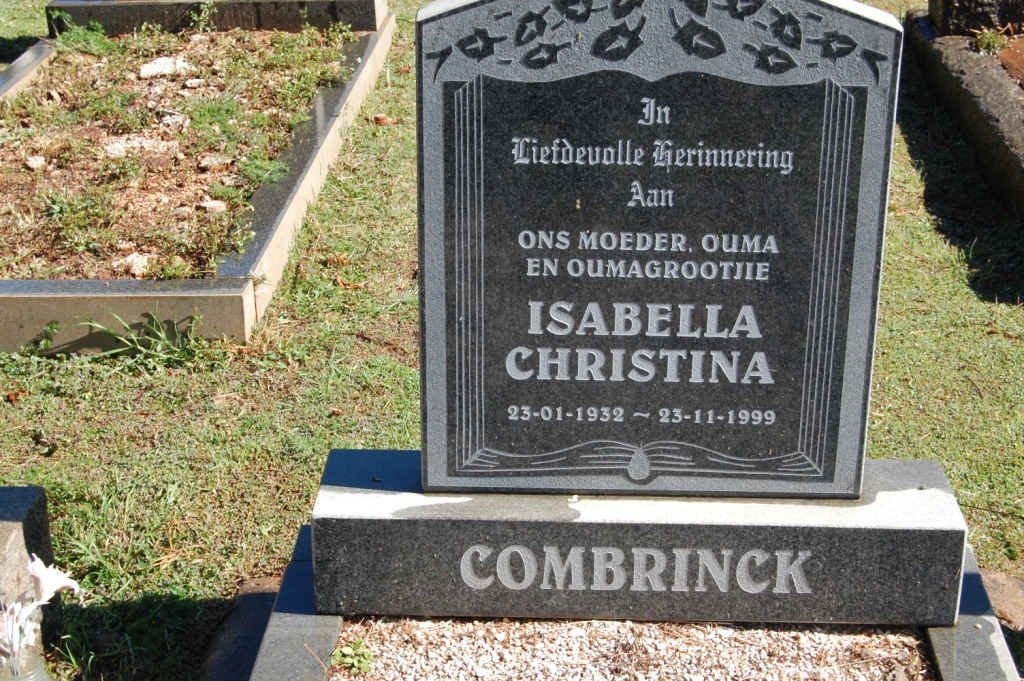 COMBRINCK Isabella Christina 1932-1999