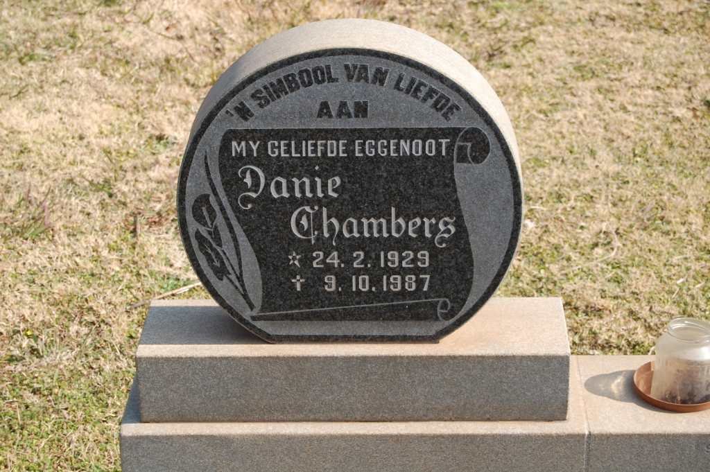 CHAMBERS Danie 1929-1987