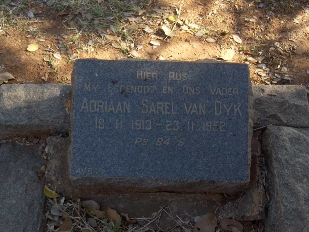 DYK Adriaan Sarel, van 1913-1952