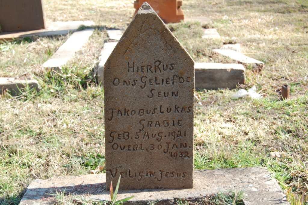 GRABIE Jakobus Lukas 1921-1932