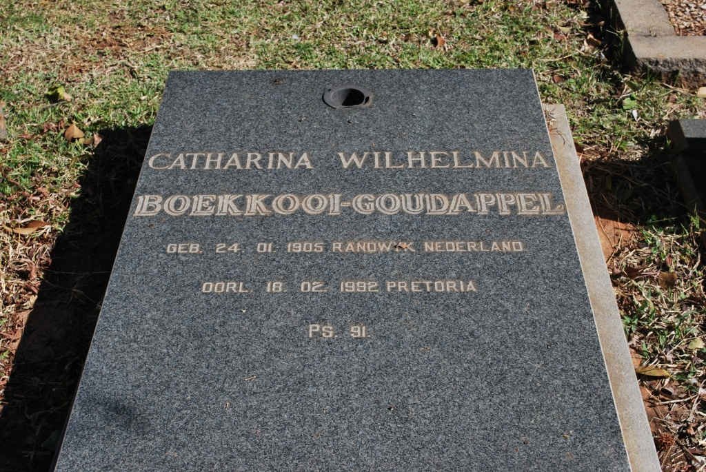 GOUDAPPEL Catharina Wilhelmina, Boekkooi 1905-1982