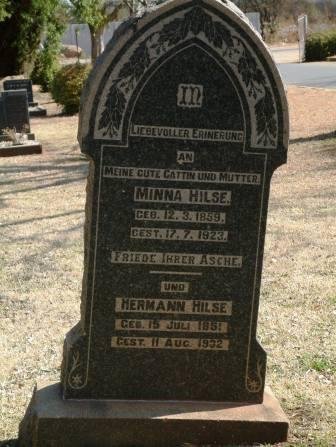 HILSE Hermann 1851-1932 &amp; Minna 1859-1923