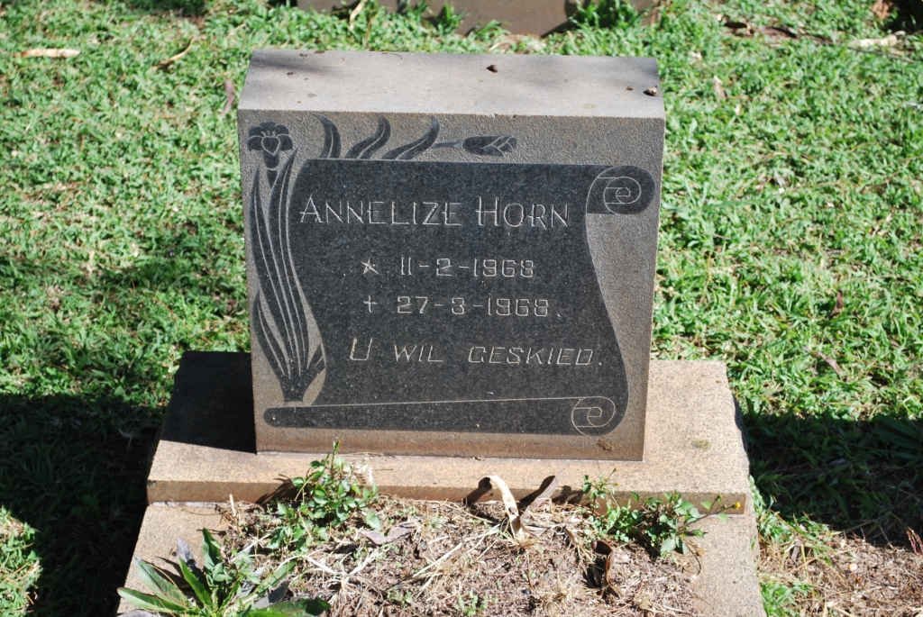 HORN Annelize 1968-1968
