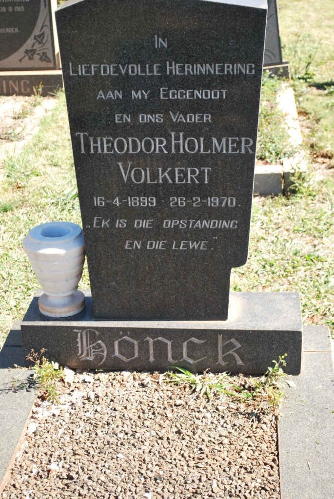 HÖNCK Theodor Holmer Volkert 1899-1970