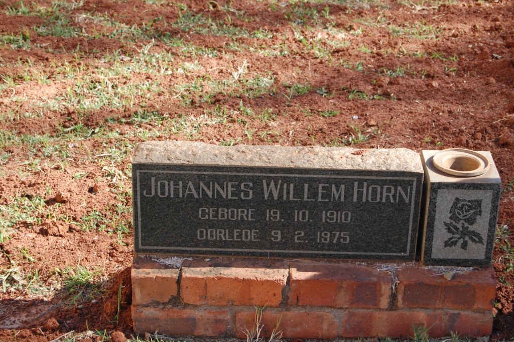 HORN Johannes Willem 1910-1975
