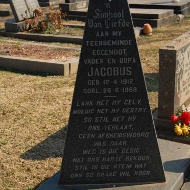JAGER Jacobus, de  1912-1969