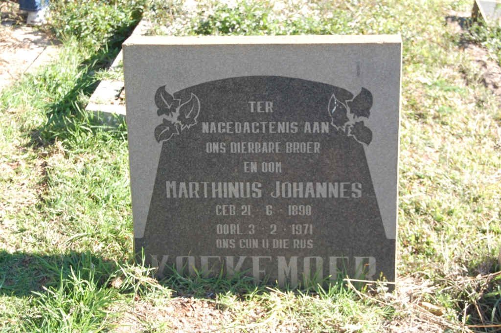 KOEKEMOER Marthinus Johannes 1890-1971
