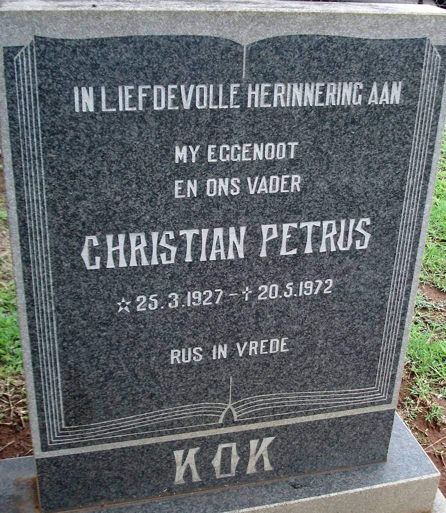 KOK Christian Petrus 1927-1972