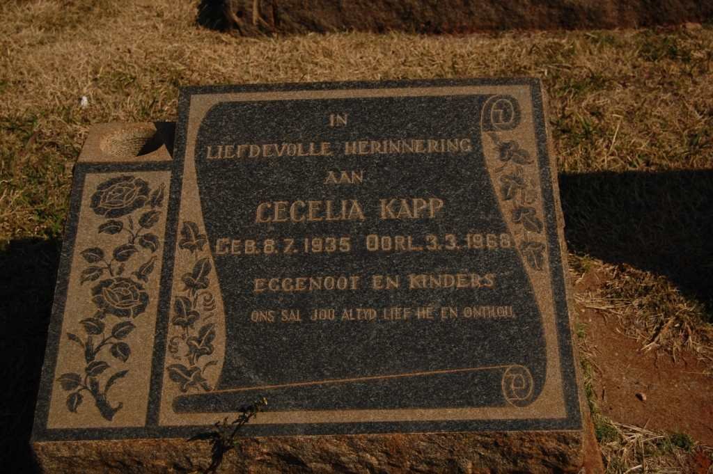 KAPP Cecilia 1935-1968