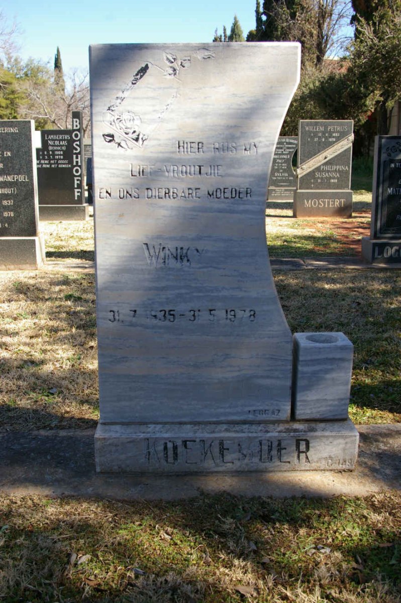 KOEKEMOER Winky 1935-1978