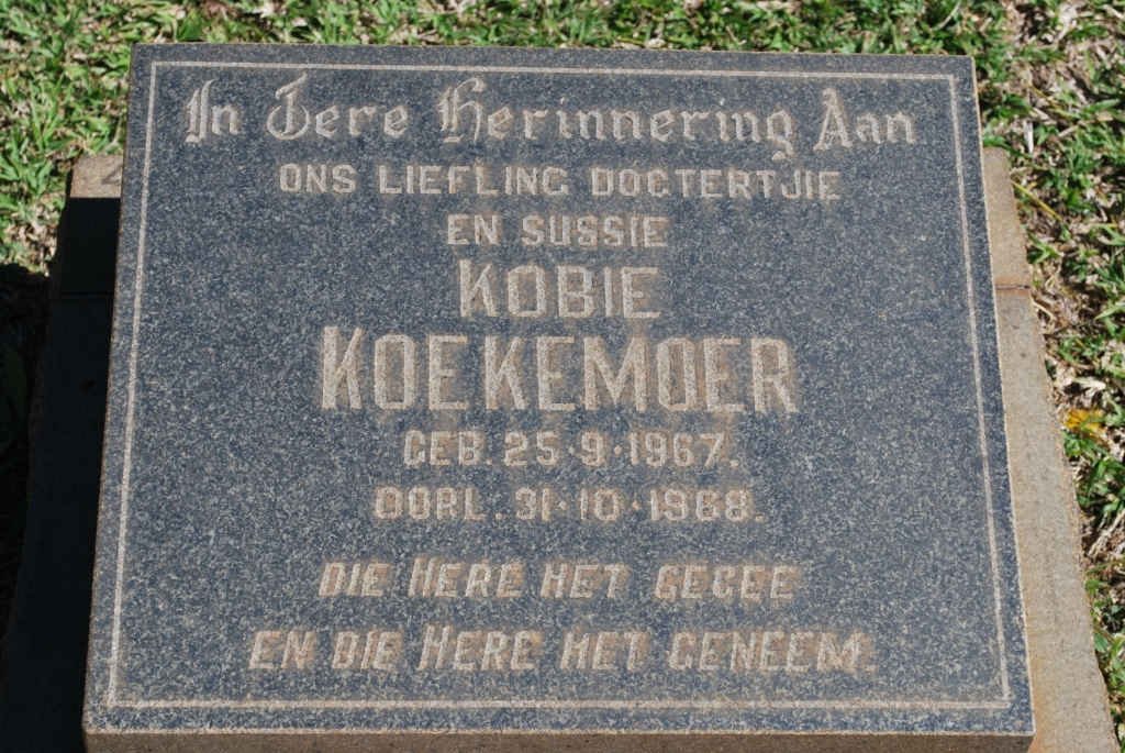 KOEKEMOER Kobie 1967-1968