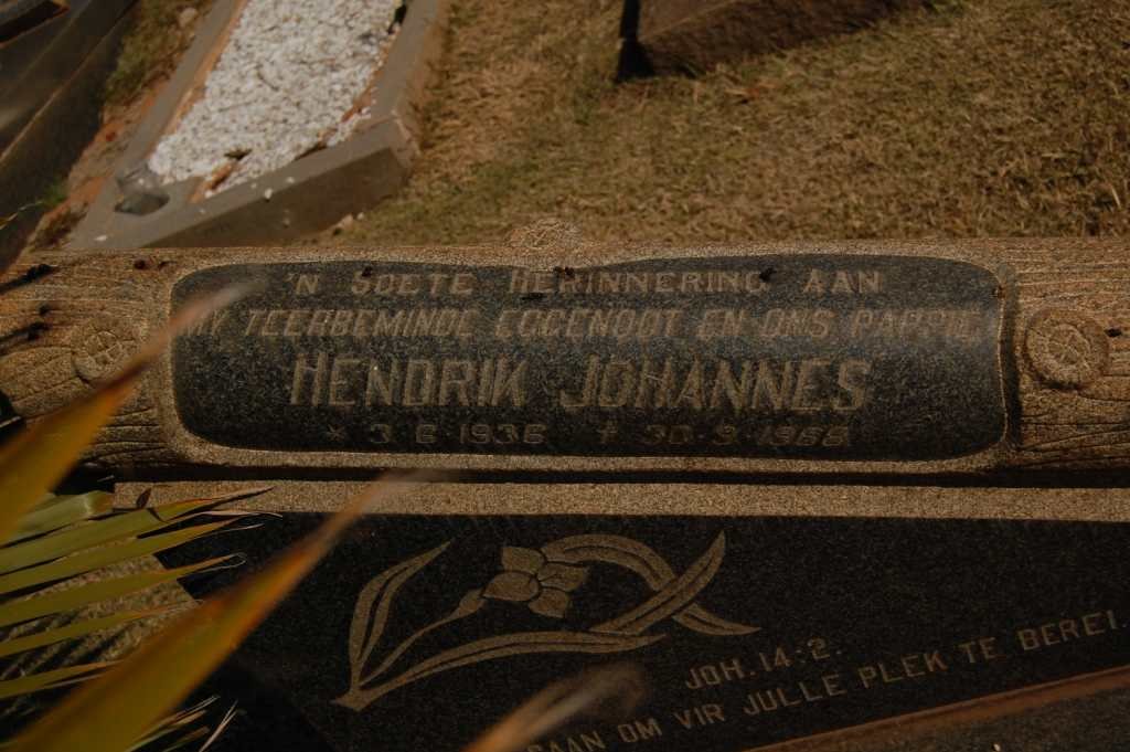 KLOPPER Hendrik Johannes 1936-1966