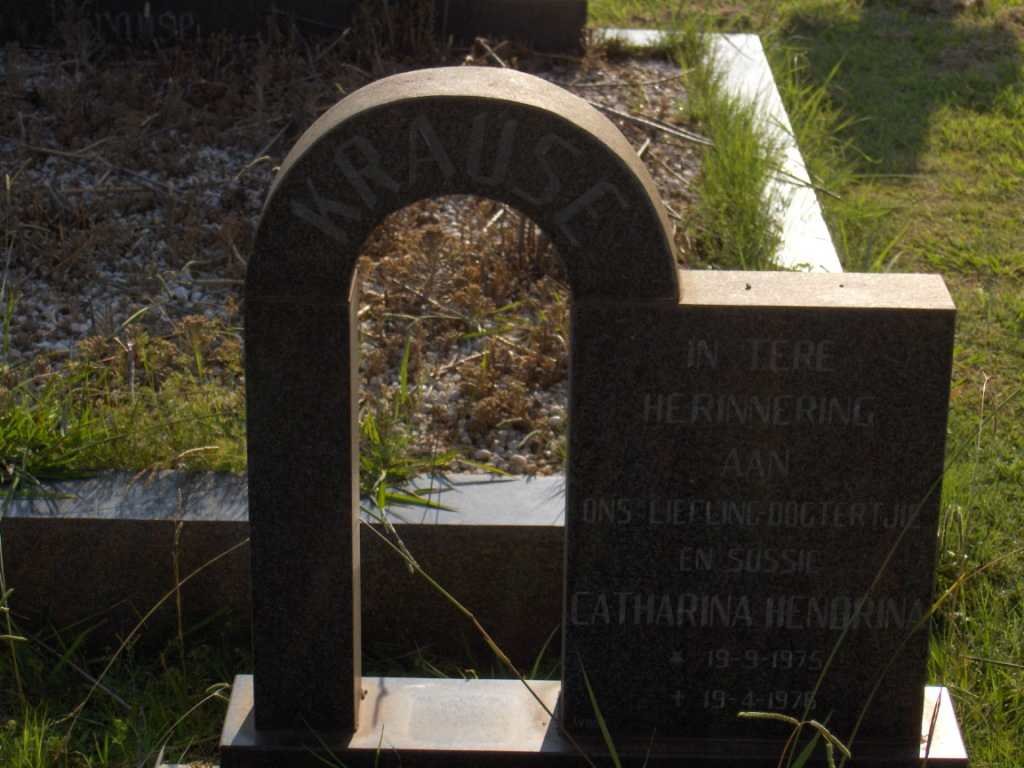 KRAUSE Catharina Hendrina 1975-1976
