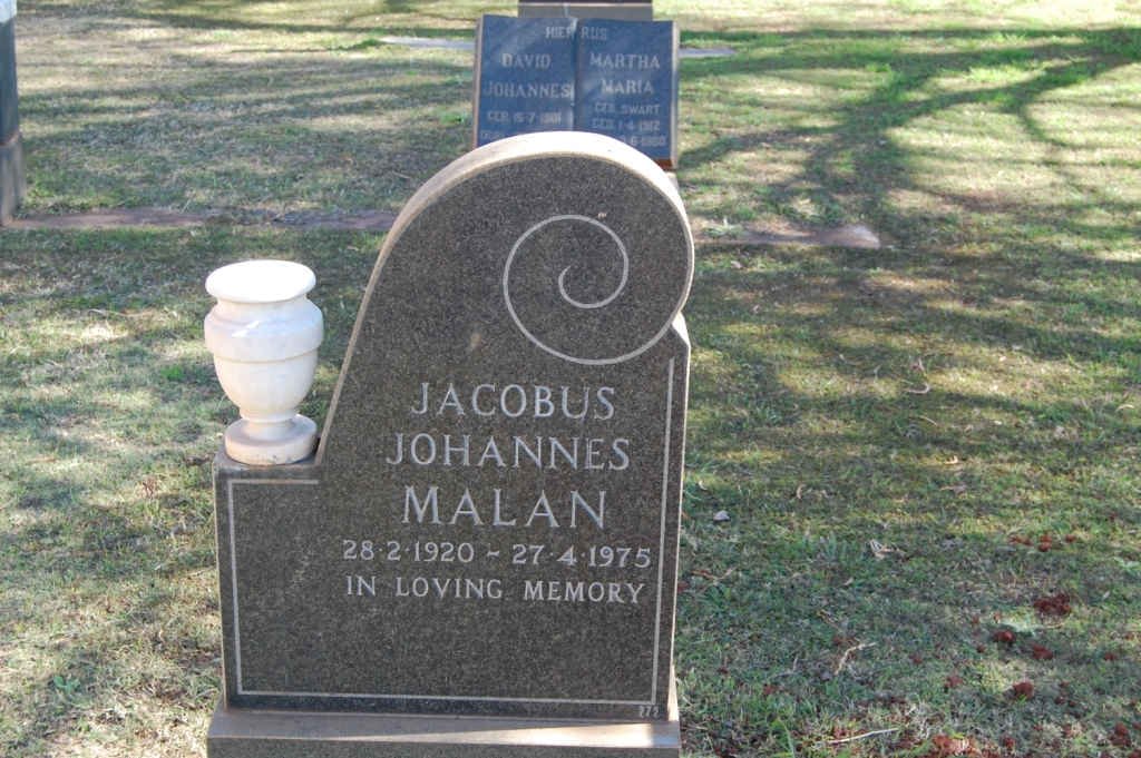 MALAN Jacobus Johannes 1920-1975