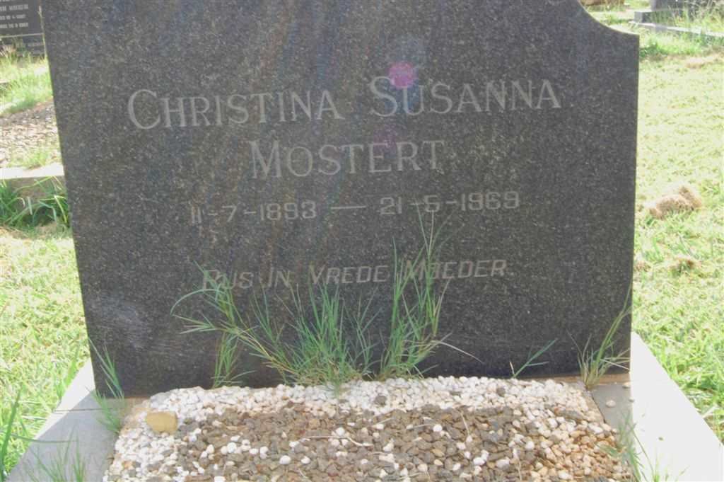 MOSTERT Christina Susanna 1893-1969