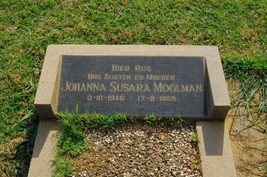 MOOLMAN Johanna Susara 1946-1969