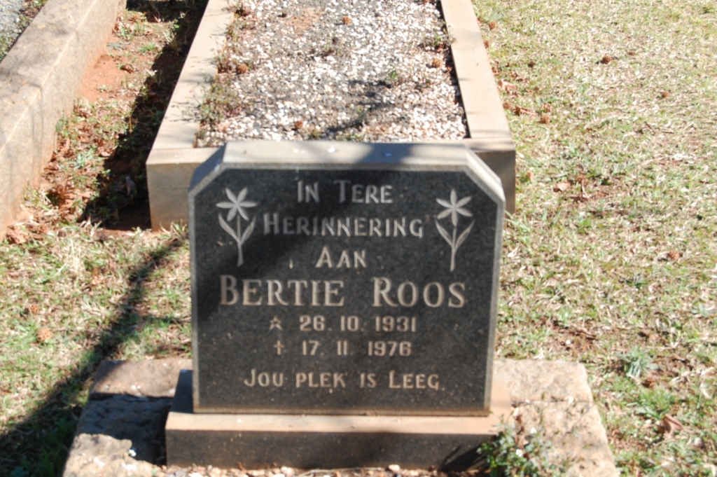 ROOS Bertie 1931-1976