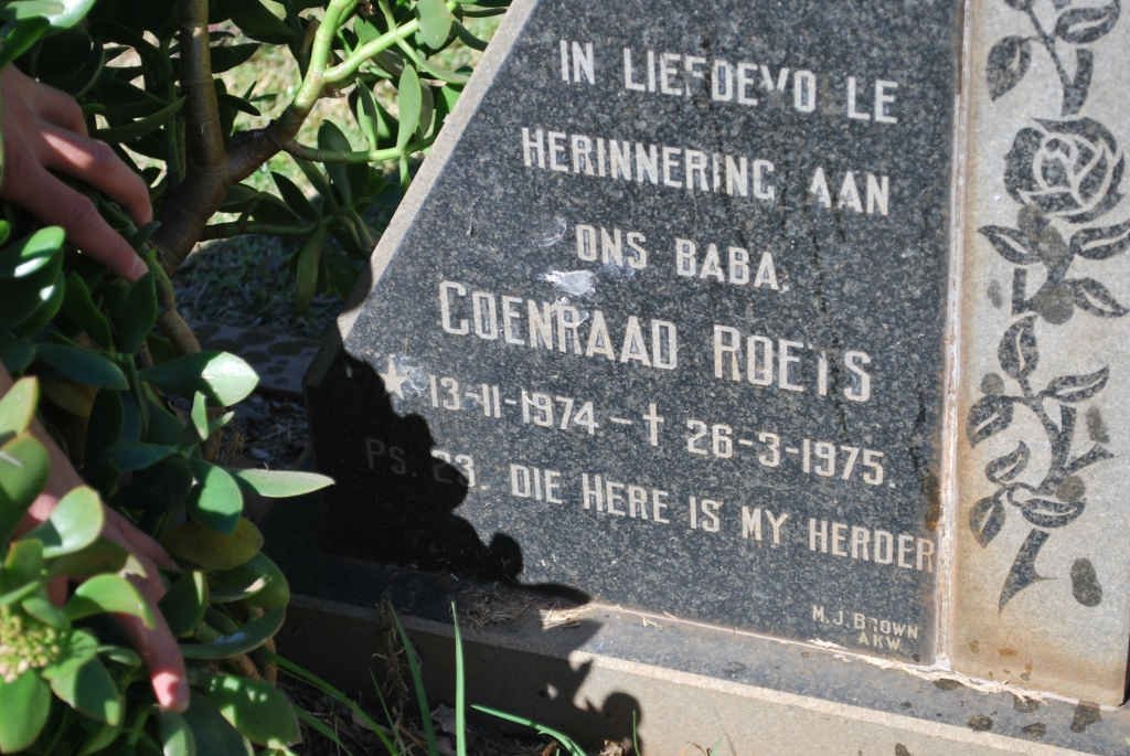ROETS Coenraad 1974-1975