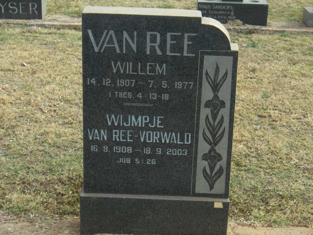 REE Willem, van 1907-1977 &amp; Wijmpje VORWALD 1908-2003