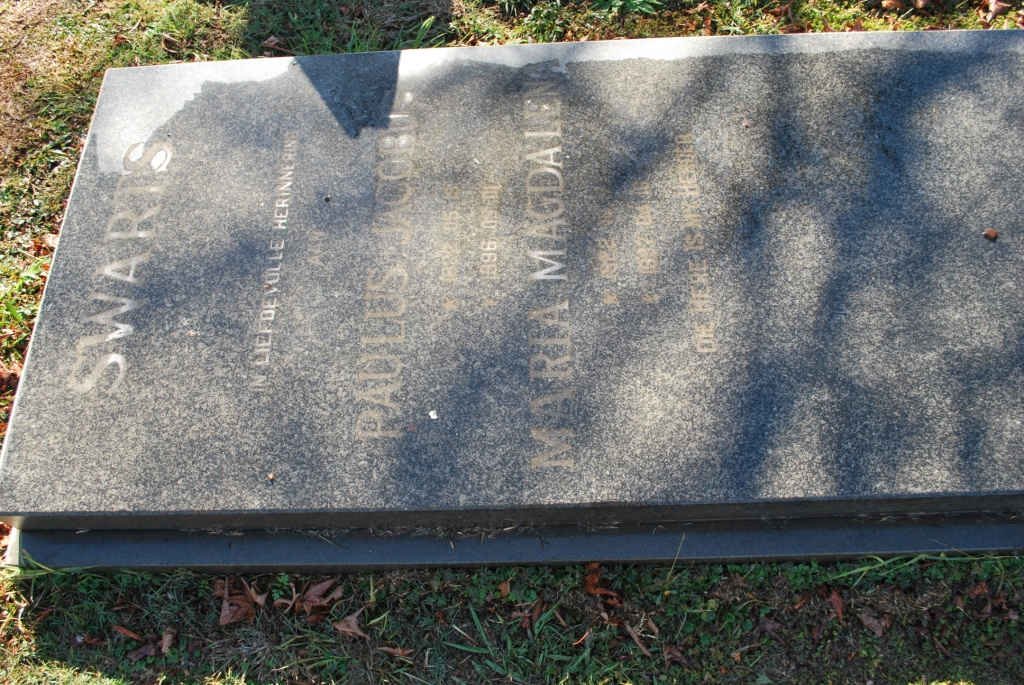 SWARTS Paulus Jacobus 1922-1996 &amp; Maria Magdalena 1922-19?7