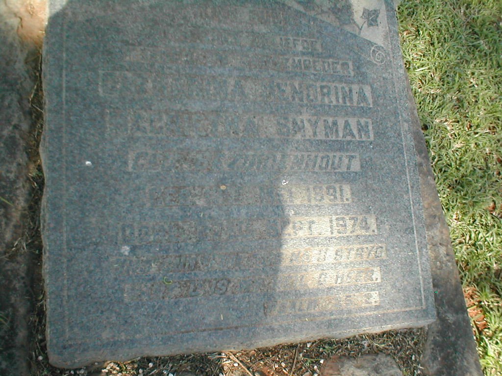 SNYMAN ? Hendrina ? nee BEZUIDENHOUT 1891-1974