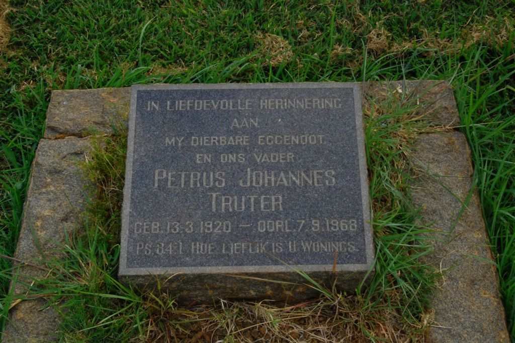 TRUTER Petrus Johannes 1920-1968