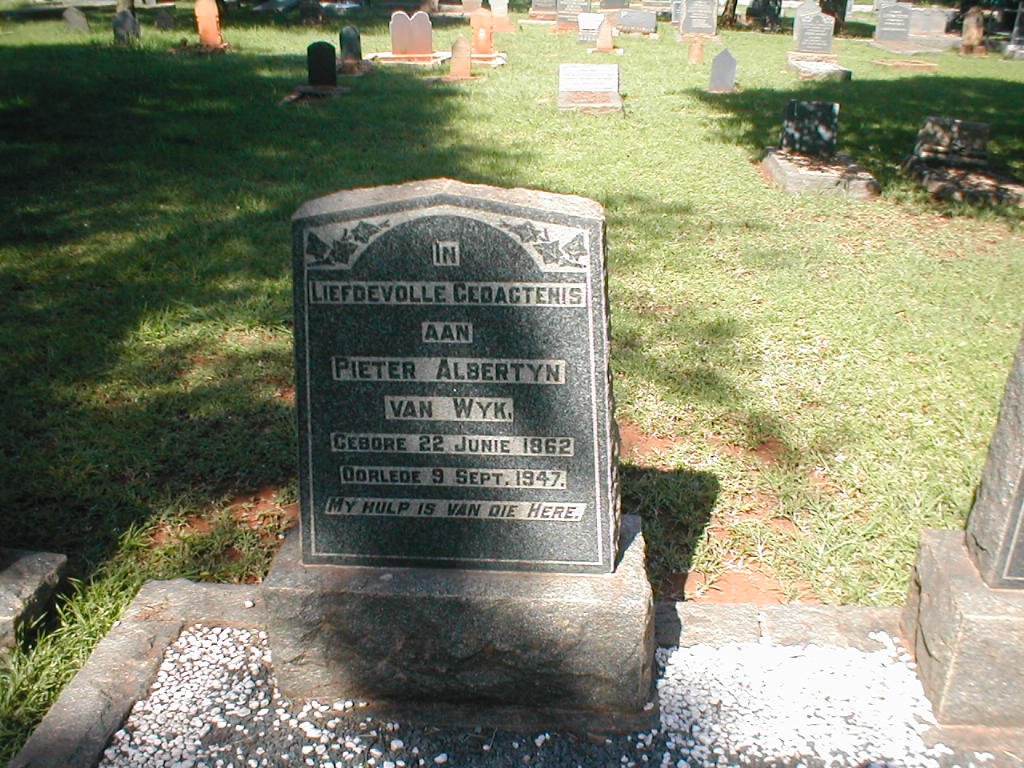WYK Pieter Albertyn, van 1862-1947