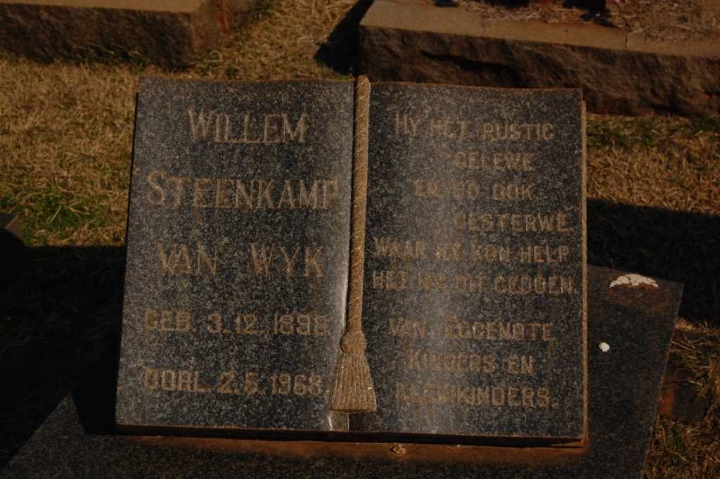 WYK Willem Steenkamp, van 1898-1968