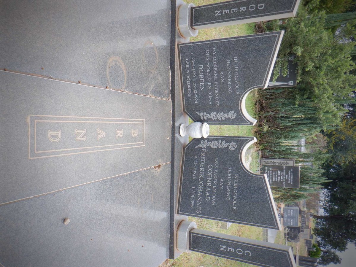 BRAND Coenraad Frederik Johannes 1926-1995 &amp; Doreen WOOLDRIDGE 1930-1994