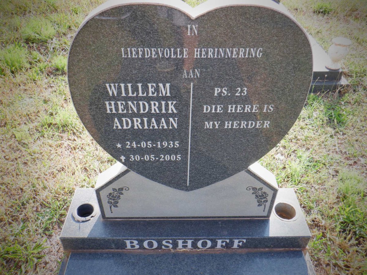 BOSHOFF Willem Hendrik Adriaan 1935-2005
